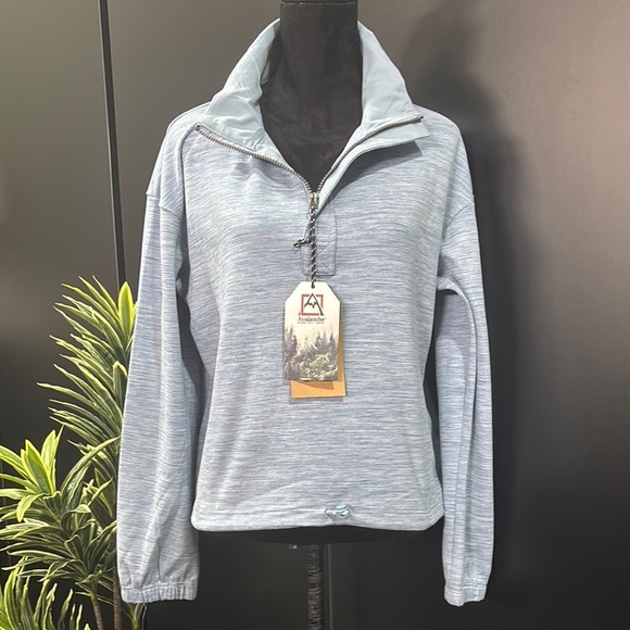 Avalanche 1/4 Zip Pullover,fleece lined, 4-way stretch,relaxed,fit,waist cord - Picture 1 of 11